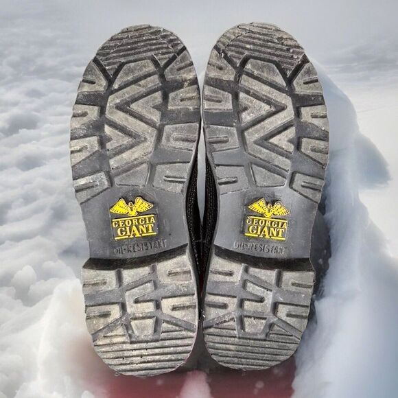 Georgia Boot Patent Leather Black W/ Gold Shimmer Romeo Shoes GB00138 Womens 7.5 - Picture 8 of 10